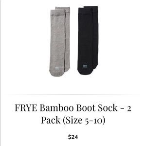 FRYE Bamboo Boot Socks (2 pair) NWT